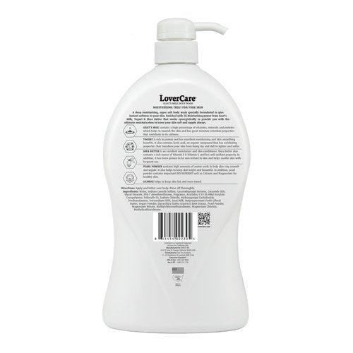 Lover's Care Goat's Milk Moisturizing Body Wash Shower Cream Pearl 40.7 Fl.Oz- Pack of 2…