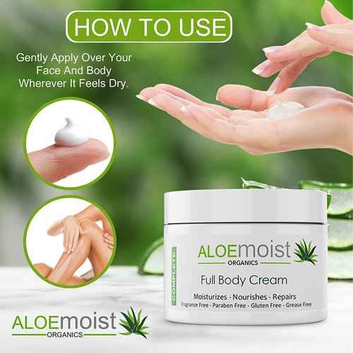 AloeMoist Anti Aging Retinol Cream for Face and Natural Aloe Vera Body Lotion - Face & Body Moisturizing Cream