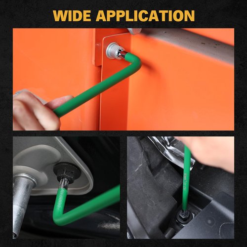 ELEAD Jumbo Torx Key Wrench Set | 13-Piece Durable S2 Star Keys | L-Shaped Long Arm Design | Sizes T10 to T80 | Automotive | Mechanic | Furniture | Professional Grade Tools