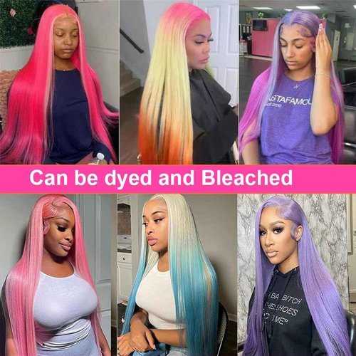 Tuneful 613 13x6 Lace Front Wig Human Hair 28 Inch Straight Blonde Lace Front Wigs Human Hair 220% Density Pre Plucked 613 HD Lace Frontal Wig with Baby Hair
