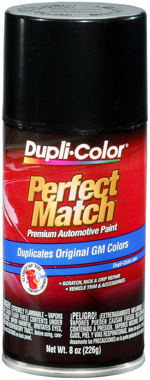 Dupli-Color (BGM0381-6 PK) Black Metallic General Motors Exact-Match Automotive Paint - 8 oz. Aerosol, (Case of 6)