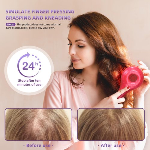 hair growth brush stimulator，hair oil massager scalp oil brush IPX5 proof Electric Scalp Massager，3 Massage Modes