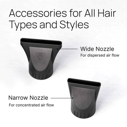 TREZORO Professional Blow Dryer for Women – Ionic Hair Dryer 2000W for Salon & Personal Use – Powerful, Fast & Quiet Drying for Curly Hair, Unwanted Frizz – Design for Travel – 8.2ft Cord – Black