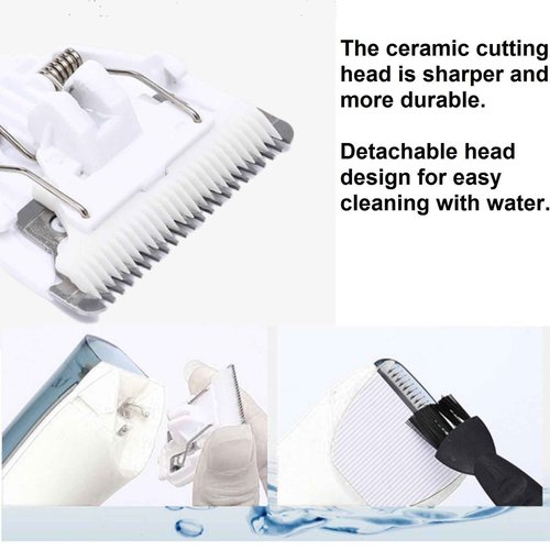 VSTSERIES Vacuum Beard Trimmer for Man,Auto Suction Whisker Mustache Style Clipper,Electric Facial Stubble Haircut Kit,Face Grooming Shaver,Corded Use 12V Powerful Dual Motor,Removable Hair Chamber