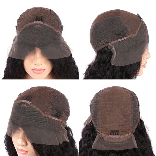 LIAZAHAIR Short Deep Curly Human Hair Lace Front Wigs with Baby Hair Pre Plucked Natural Hairline Brazilian Hair Bob Wigs for Women (10 Inch, Lace Front Wig)