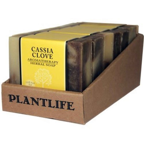 Plantlife Cassia Clove 6-pack Bar Soap - Moisturizing and Soothing Soap for Your Skin - Hand Crafted Using Plant-Based Ingredients - Made in California 4oz Bar