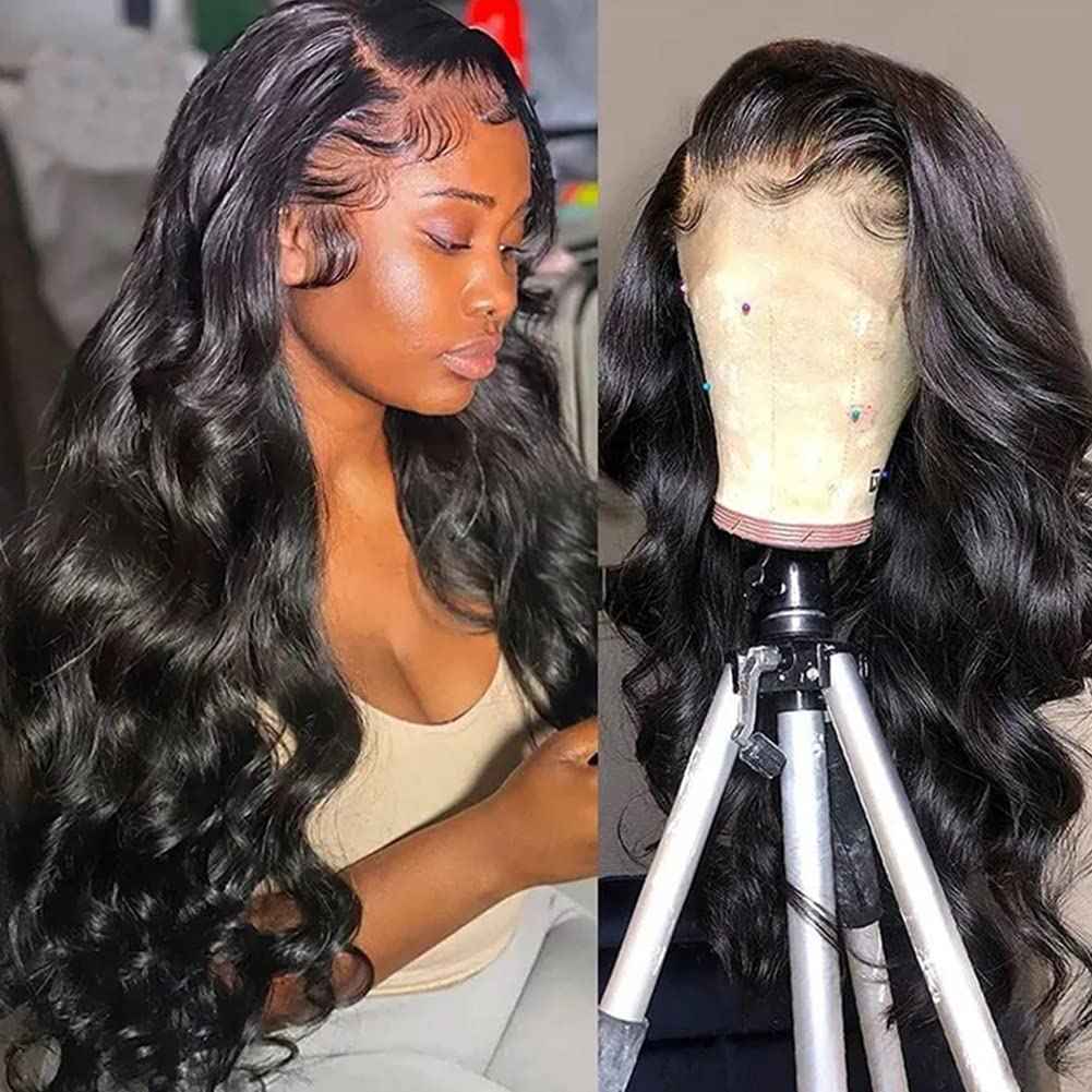 MAIME Small Cap Wigs 21 inch Size Lace Front Human Hair Wig for Black Women 16 inch