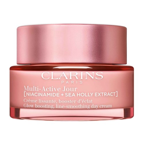 Clarins Multi-Active Day Moisturizer with Niacinamide | Smooth Fine Lines | Visibly Tighten Pores | Even Tone and Texture | Boost Glow | Strengthen Moisture Barrier | Dry Skin Type | 1.7 Ounces
