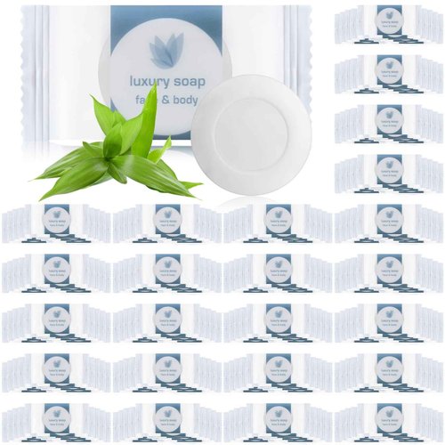Kacctyen 800 Pcs 0.35oz Mini Bar Soap Bulk Individually Wrapped Bulk Hand Hotel Soap Bars Travel Size Toiletries for Guest Hotel Bathroom Vacation Rentals