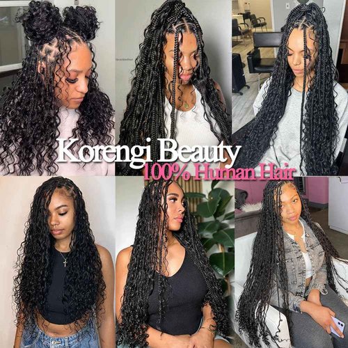 Human Braiding Hair Deep Wave Bulk Human hair for Braiding Natural Black Color No Weft Human Hair Bundles Micro Virgin Human Hair Extension for Boho Braids (100g(2bundles), 24 Inch)