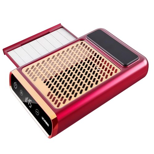 Anion Nail Vacuum Nail Dust Collector – Low Noise, Super Strong Suction, 12-Hour Ultra-Long Battery Life, Ideal for Acrylic, Nail, and Burr Dust