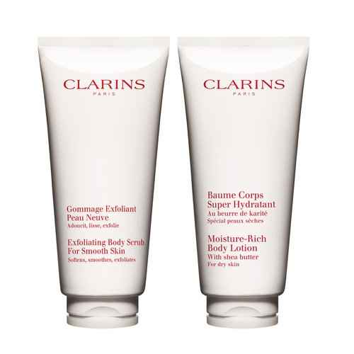 Clarins Moisture-Rich Body Lotion | Intensely Hydrates | Nourishes, Softens and Smoothes | Non-Greasy and Fast Absorbing | 88% Natural Ingredients | Body Cream With Shea Butter | For Dry Skin Types