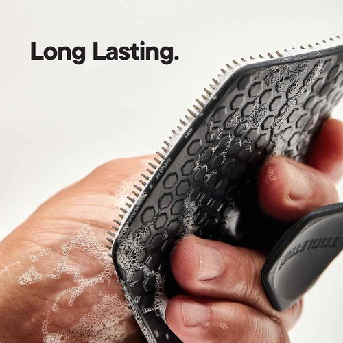 TOOLETRIES Body Scrubber - Silicone Exfoliating Scrubber - Bathroom & Shower Accessories for Men, Travel Essentials for Men - Durable & Long Lasting Body Wash Scrubber - 3 Pack