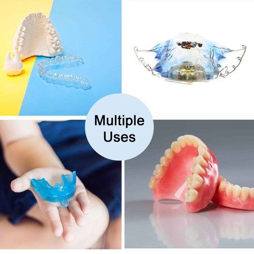 Maoerdental 120PCS Retainer Cases Bulk with 10 Colors, Larger Size Dental Retainer Box with Vent Holes, Aligner Case Mouth Guard Denture Box for Travel Home Office