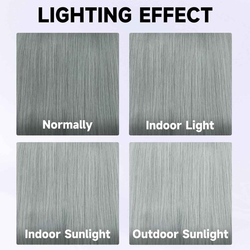 Silver Grey 13x4 Lace Front Bob Wig Brazilian Virgin Human Hair Wig Pre Plucked Hairline with Baby Hair UHD Transparent Lace Natural Looking Bleach Knots Glueless Wigs for Women 180% Density 10 Inch