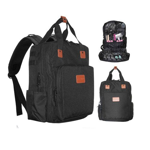 NADAENMF Barber Case Bags Backpack for Clippers and Supplies, Large Hairstylist Traveling Bag Hair Stylist Travel Bag Cosmetology Bag Cosmetic Tools Bags