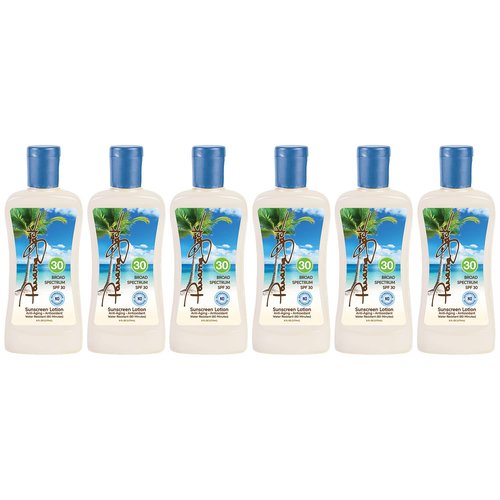 Panama Jack Sunscreen Suntan Lotion - SPF 30, Broad Spectrum UVA/UVB Protection, PABA, Paraben, Gluten & Cruelty Free, 6 FL OZ (Pack of 6)