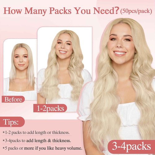 SEGO Pro 50pcs Nano Beads Hair Extensions Straight Nano Beads For Hair Pre-Bonded Seamless Nano Tip Real Human Hair，22Inch Dark Brown,50g