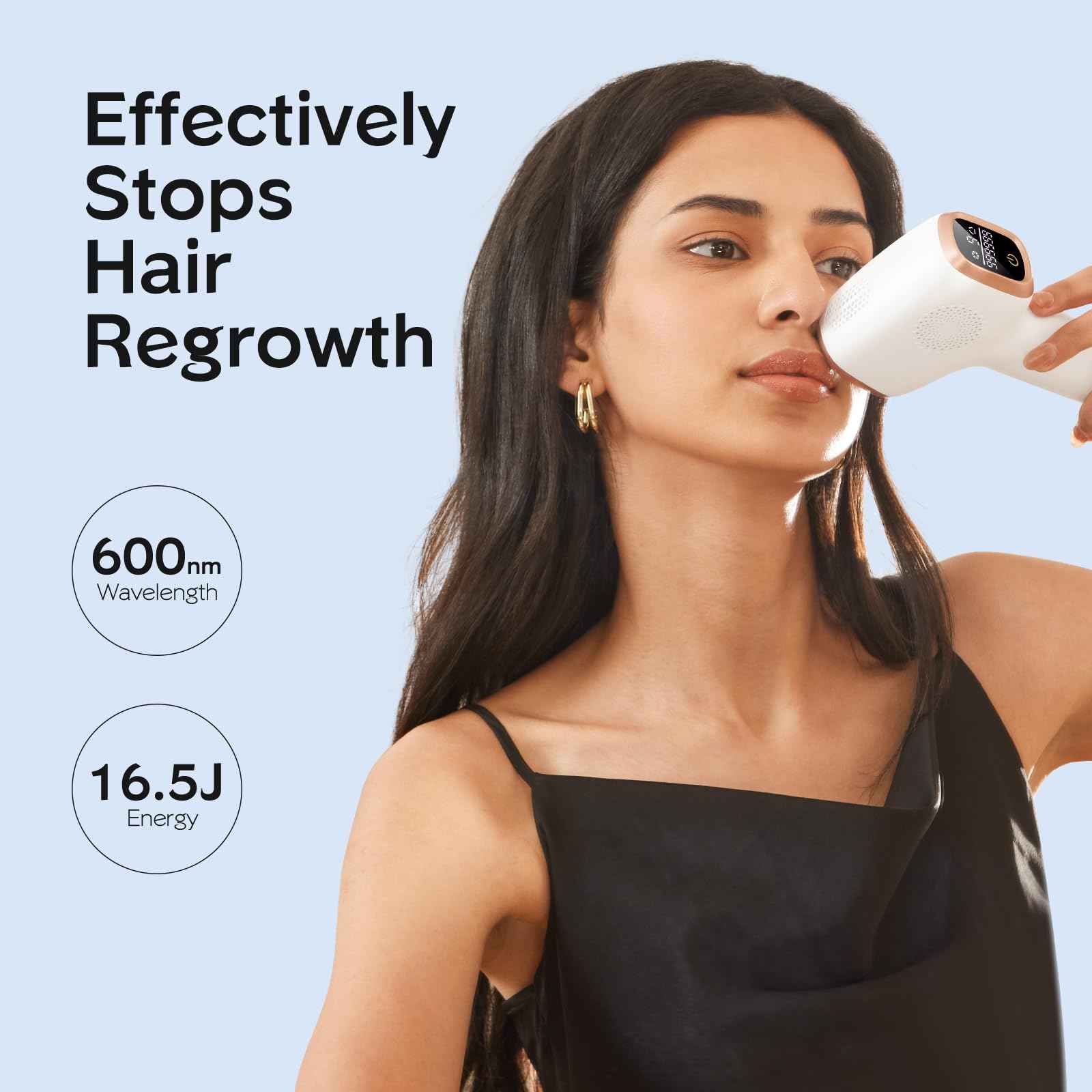 INNZA IPL Hair Removal with Ice Cooling Care Function for Women,Long-Lasting Results,999,999 Flashes Painless Hair Removal, Hair Removal Device for Armpits Legs Arms Bikini Line