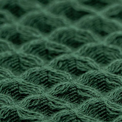 KOSMU Hair Towel | 100% Cotton Silk Hair-Drying Waffle Wrap Turban for Women, Ultra-Absorbent, Anti Frizz, Hair Damage Protection for Straight and Curly Hair (Forest Green, 2 Pack)