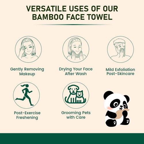 MOTHER EARTH Bamboo Face Towels XL - Hypoallergenic and Disposable Face Wipes | Dry Makeup Removers | Made from Bamboo Viscose | Extra Soft for Sensitive Skin | 200 Towels