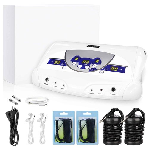 Lecaung Ionic ion Detox Foot Machine, Dual Ionic Ion Detox Aqua Foot Spa Cleanse Machine with Mp3 Player