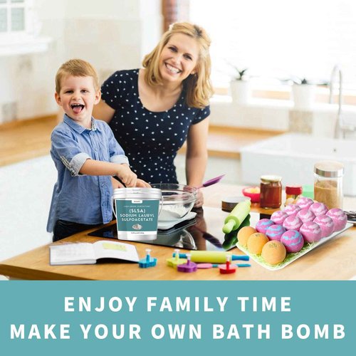 5.2 Pound SLSA Powder for Making Bath Bombs, Premium SLSA Sodium Lauryl Sulfoacetate Powder, Amazing Bubbles, Gentle on Skin, Suitable for Making Bath Bombs, Bath Truffles and More