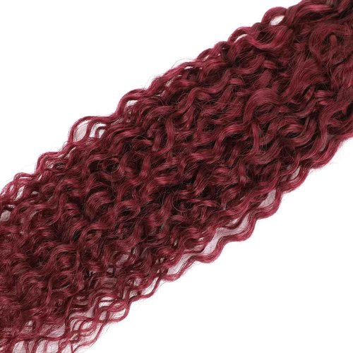 Ailabi Brazilian Burgundy 99J Human Hair Bundles 12 14 16 Inch Water Wave Curly Bundles Human Hair 12A Unprocessed Virgin Hair Weave for Black Women