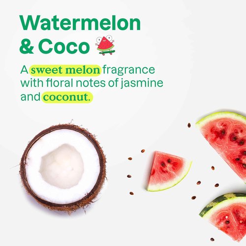 ATTITUDE Hair Conditioner for Kids, Dermatologically Tested Products, Plant- and Mineral-Based Detangler, Vegan, Watermelon & Coco, 8 Fl Oz (Pack of 6)