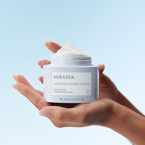 KERASILK Recovery Mask | Provides Deep Moisture & Nourishment | Prevents Hair Breakage & Recurring Dryness | For Dry, Stressed & Damaged Hair | Ideal For Various Hair Types & Textures| 500ml