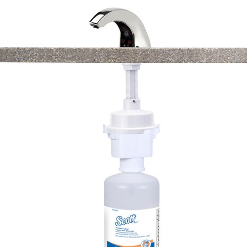 Scott Professional Antimicrobial Foam Skin Cleanser (11279), 1.5 L, Foaming, Clear, No Fragrance Added, Counter-Mount Hand Soap Refills, 0.1% Benzalkonium Chloride, (2 Bottles)