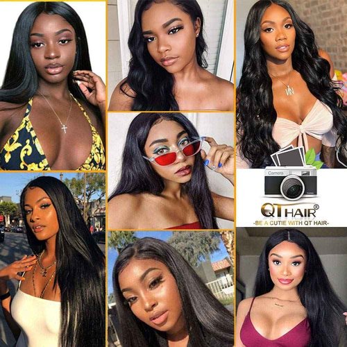 QTHAIR 16A Indian Straight Human Hair 20inch 100g Indian Virgin Hair Natural 100% Unprocessed Indian Straight Human Hair Bundles (20inch)