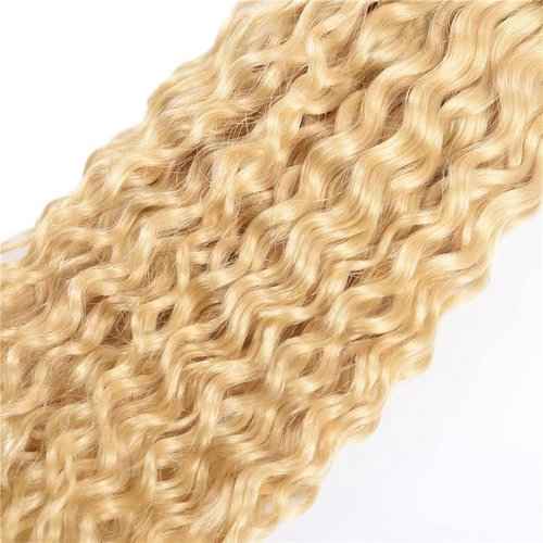 Condescension Human Hair Bundles 16 18 20 Inch Blonde 613 Jerry Curly Bundles Human Hair Unprocessed Brazilian Virgin Quick Weave Hair for Black Women