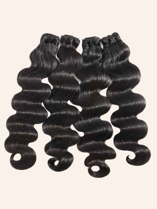 Human Hair Bundles Hair Extensions Body Wave Bundles Human Hair 14 16 18 20 Inch 100% Unprocessed Brazilian Virgin Hair Quick Weave Bundles Human Hair Natural Black