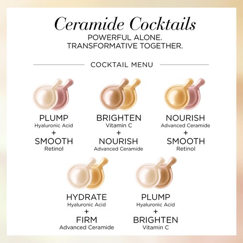 Elizabeth Arden Vitamin C Serum with Ceramides, Anti Aging Radiance Renewal Ceramide Serum, Brightens Skin, Minimizes Dark Spots, and Enhances Skin Tones, Fragrance Free, 60 Capsules, 0.95 oz