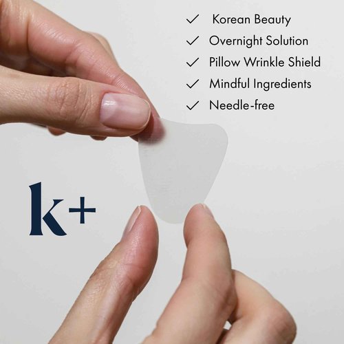 KPLUS K+ Wrinkle Patches for Forehead, Crow’s Feet & Smile Lines – Korean Overnight Patches with Hyaluronic Acid, Peptides & Adenosine (60 Count)