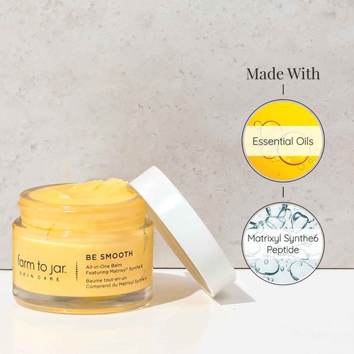 Aloette Be Smooth All-In-One Balm Body Cream for Women & Men - Body Moisturizer for Dry Skin, Fine Lines & Wrinkles - Skin Cream with Essential Oils for Firm, Soft & Natural Glow, 1 Fl Oz