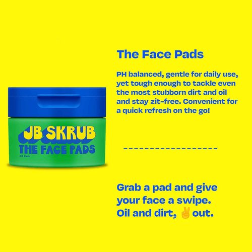 JB SKRUB Body Spray, Body Wash, Face Wash, and Face Pads - Invigorating Skincare Set for Teen Boys, Tweens, and Kids - Freshness to Fuel Confidence