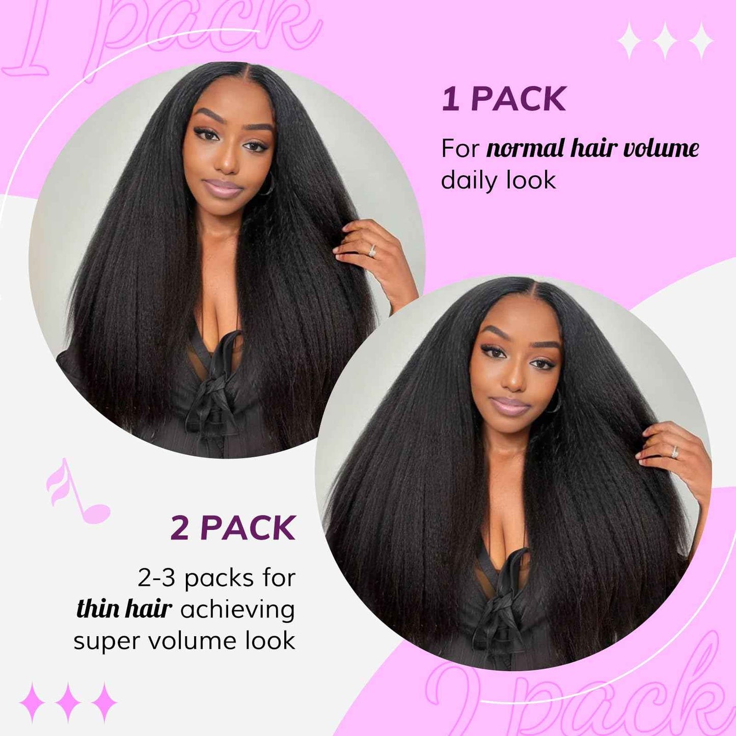 IDN BEAUTY 5+2 Invisi Edge Seamless Clip in Hair Extensions Human Hair Combo Pack, Kinky Straight 14 Inch 110g 5pcs Invisible Edge and 2pcs Seamless Clip ins for Black Women Natural Black No Leave Out
