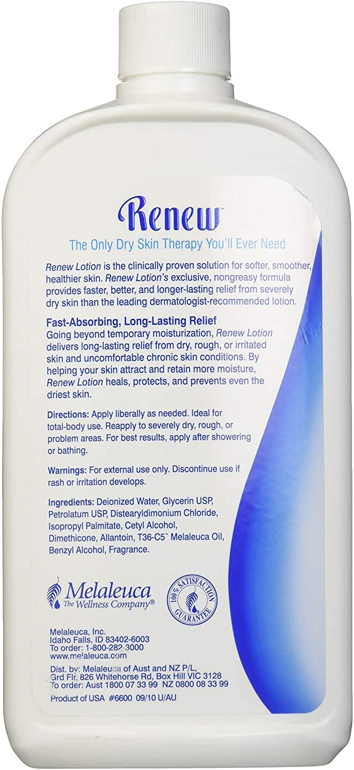 Melaleuca RENEW Intensive Skin Therapy Lotion, 20 oz Bottle (Without Pump)