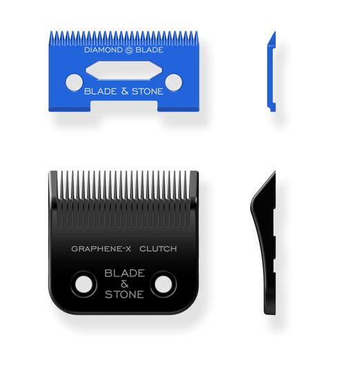 Blade & Stone™ Replacement Clipper Blade - Diamond-S™ Blade - Micro-Gap™ Technology - Graphene-X™ - Fits Blade & Stone™ Cordless Clippers and Most Popular Barber (Clutch Replacement Blade)