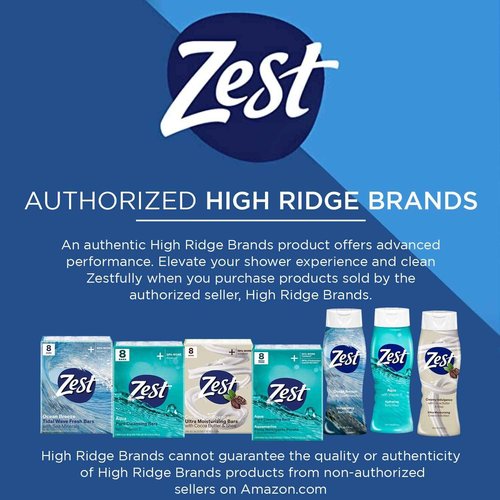 Zest Bar Bath Soap - Aqua, 8 Bar, 4 Fl Oz (Pack of 48)