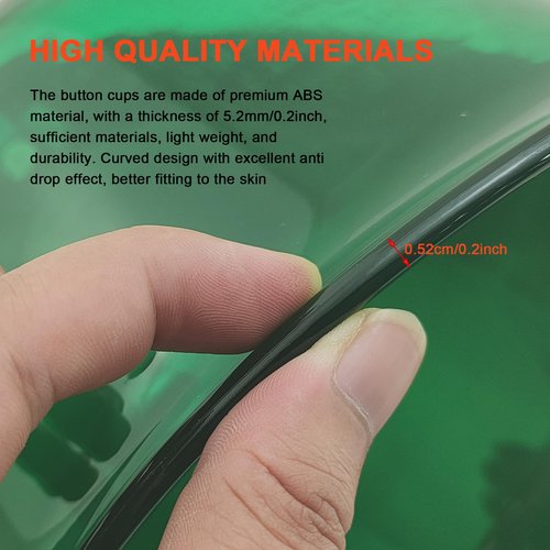 Elitzia Vacuum Cups for Butt Lifting 3000ML/101Fl.oz Vacuum Cupping Machine Accessories Extra-Large Buttocks 9.05inch bottom diameter 6.69inch height 1 Pair ETHX005 (Emerald)