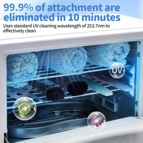 CGBE Nail Tool Sterilizer: 10L Large Sterilizer for Nail Tools with Timer Setting, Multi-Functional UV Cleaning Cabinet for Nail Tools, Home Use, Barbers, Beauty Salons, and Spas