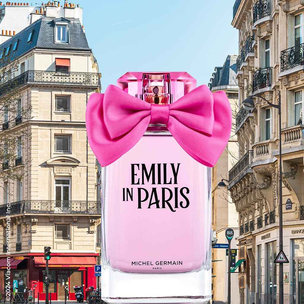 Michel Germain Emily in Paris Eau de Parfum Fragrance Spray, Floral Woody Scent, Top Notes of Seductive Neroli, French Pear, Wild Black Currant Burgundy, Romantic & Dreamy Gift for Women, 3.4 Fl Oz