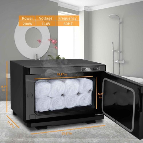 Towel Warmer, 8L Facial & Spa Towel Warmer Auto Reheat, Hot Towel Warmer Cabinet for Estheticians, Professional Towel Warmer for Salon, Spa, Massage
