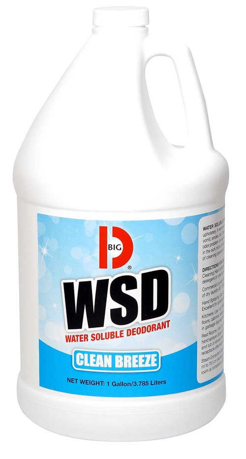 Big D 1673 Water Soluble Deodorant, Clean Breeze Fragrance, 1 Gallon (Pack of 4) - Add to any cleaning solution - Ideal for use in hotels, food service, health care, schools and institutions