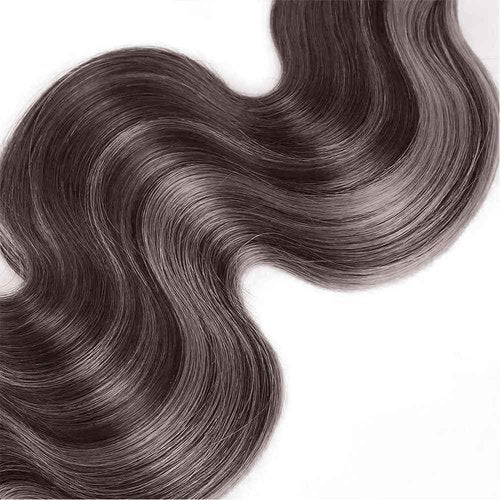 Condescension P4/Grey Human Hair Bundles 22 24 26 inch Body Wave Wave Human Hair Bundles Highlight Chocolate Grey Unprocessed Soft Sewn In Hair with Double Weft for Black Women
