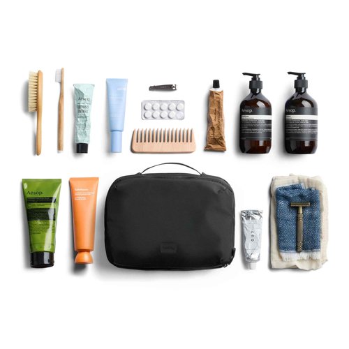 Bellroy Hanging Toiletry Kit Plus (8 Liter Travel Hanging Toiletry Bag) - Black
