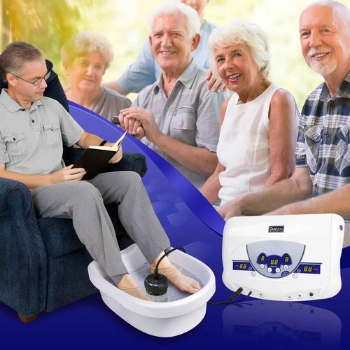 Lecaung Ionic ion Detox Foot Machine, Dual Ionic Ion Detox Aqua Foot Spa Cleanse Machine with Mp3 Player